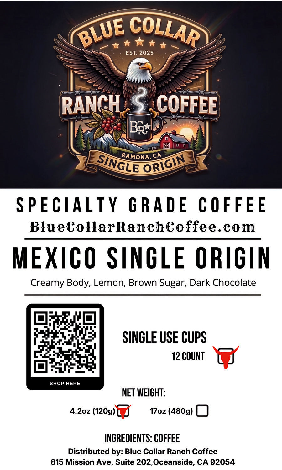 Mexico Single Origin (Single Use Cups)