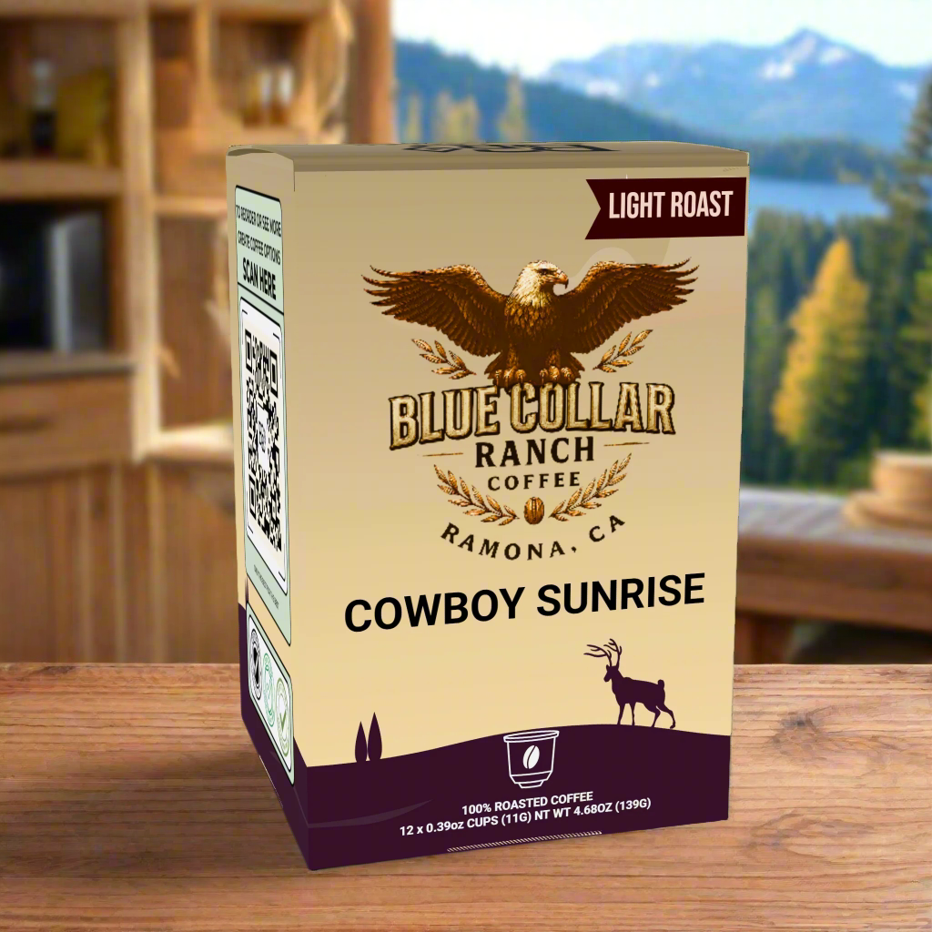 Cowboy Sunrise Coffee Pods (12-count, K-Cup compatible)