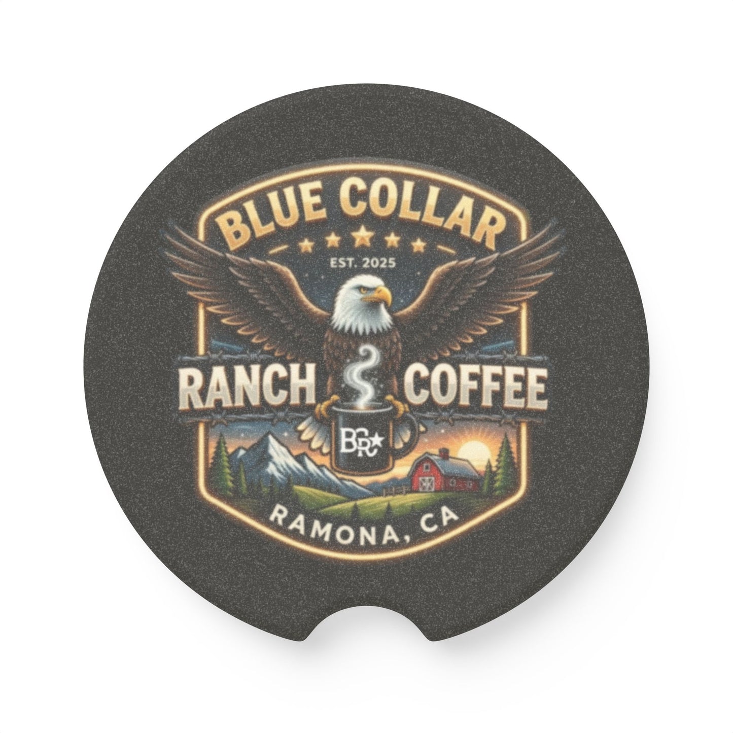 BCRC Soapstone Car Coaster