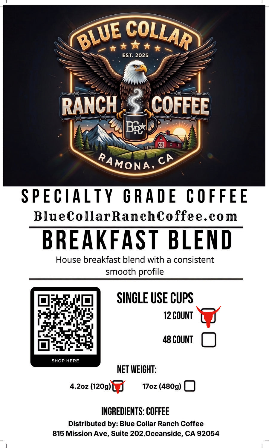 Breakfast Blend (Single Use Cups)