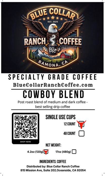 Cowboy Blend (Single Use Cups)
