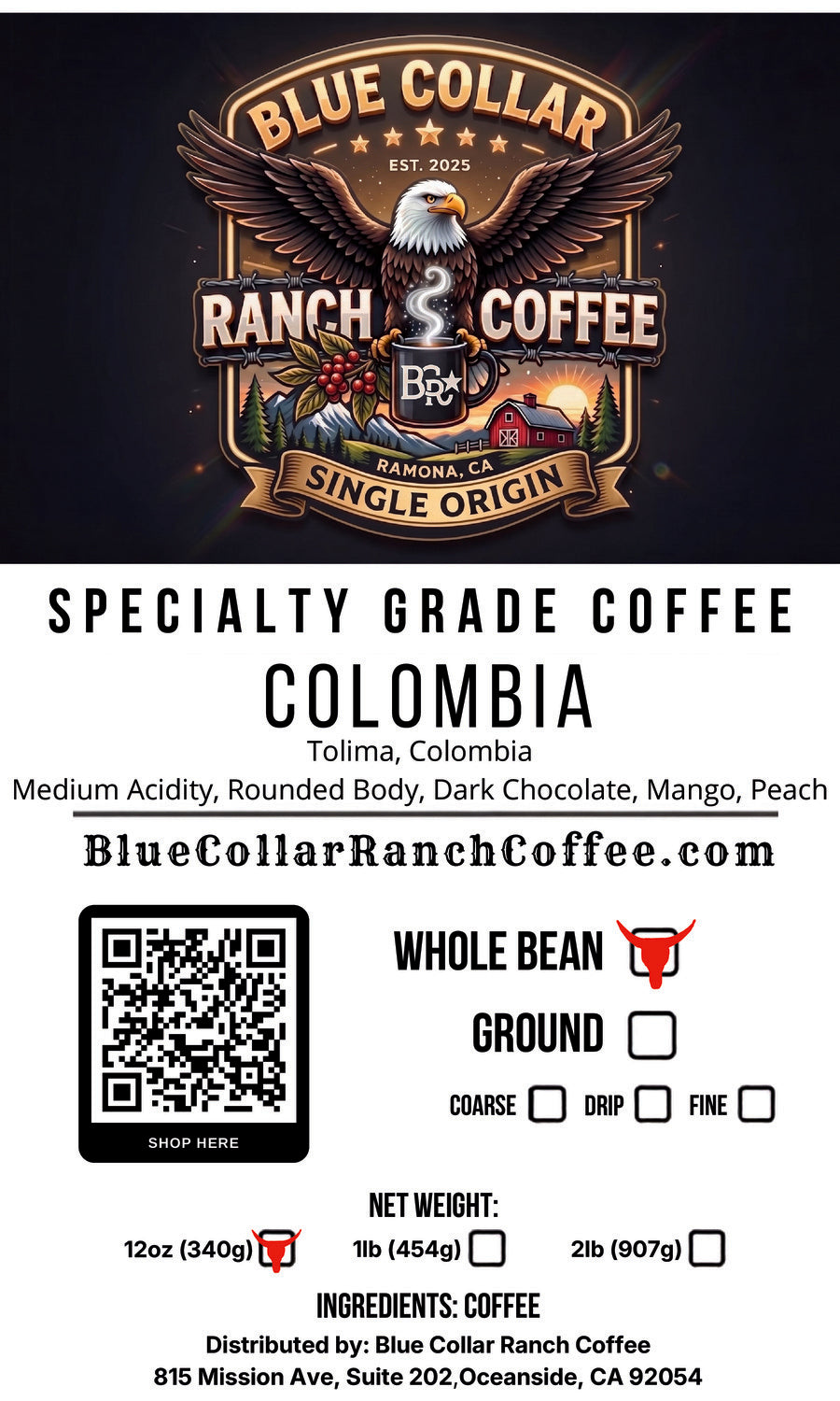 Colombia Single Origin Coffee