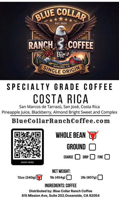 Costa Rica Single Origin Coffee