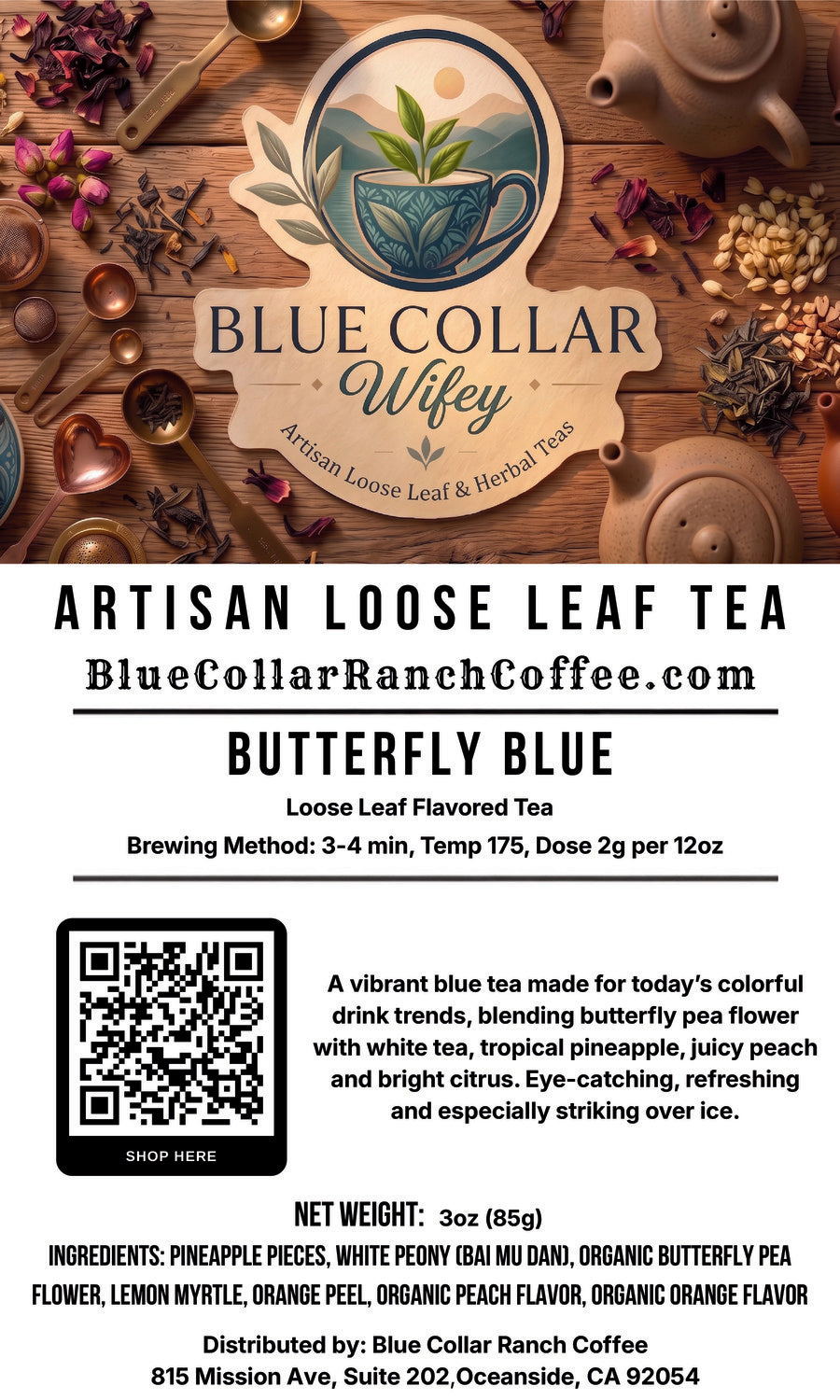 Butterfly Blue Tea