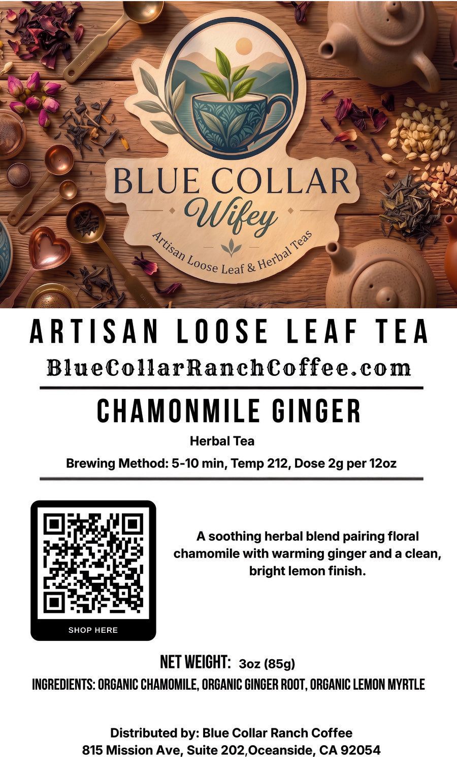 Chamomile Ginger Tea