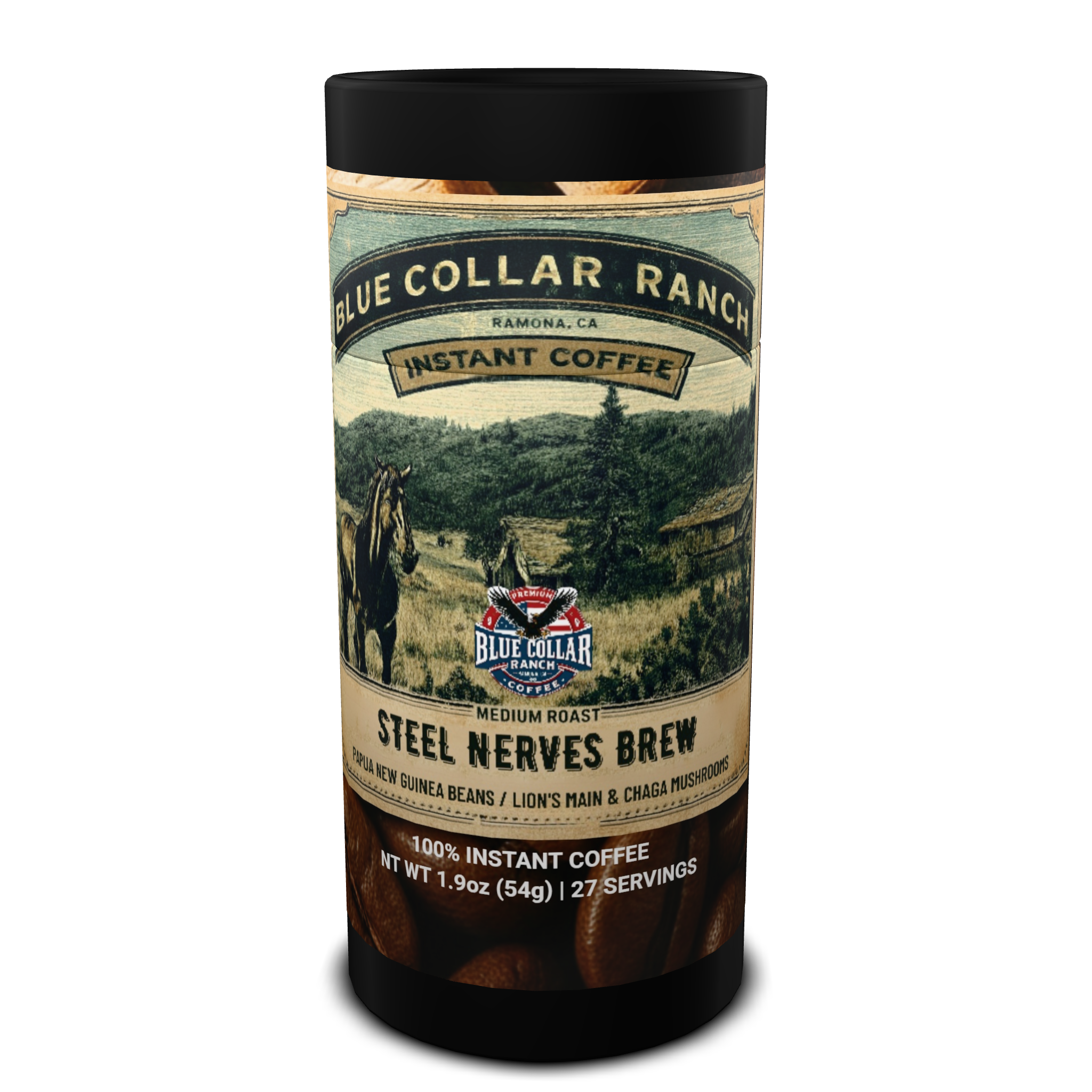Steel Nerves Brew (Instant Mushroom Coffee)