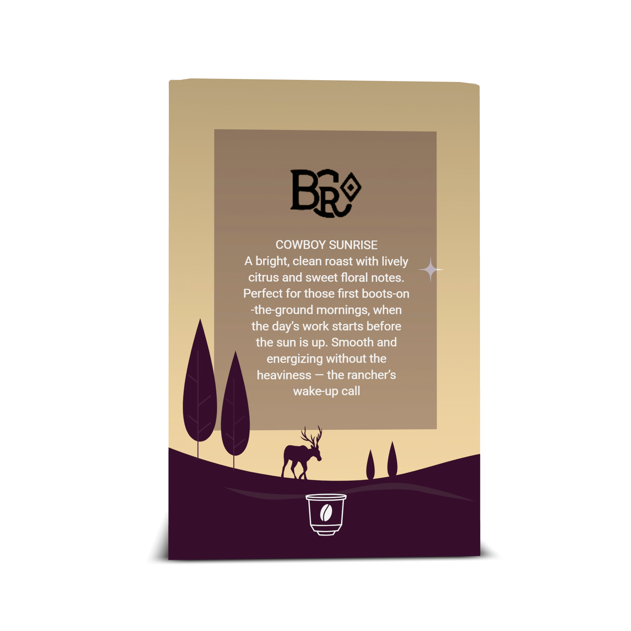 Cowboy Sunrise Coffee Pods (12-count, K-Cup compatible)