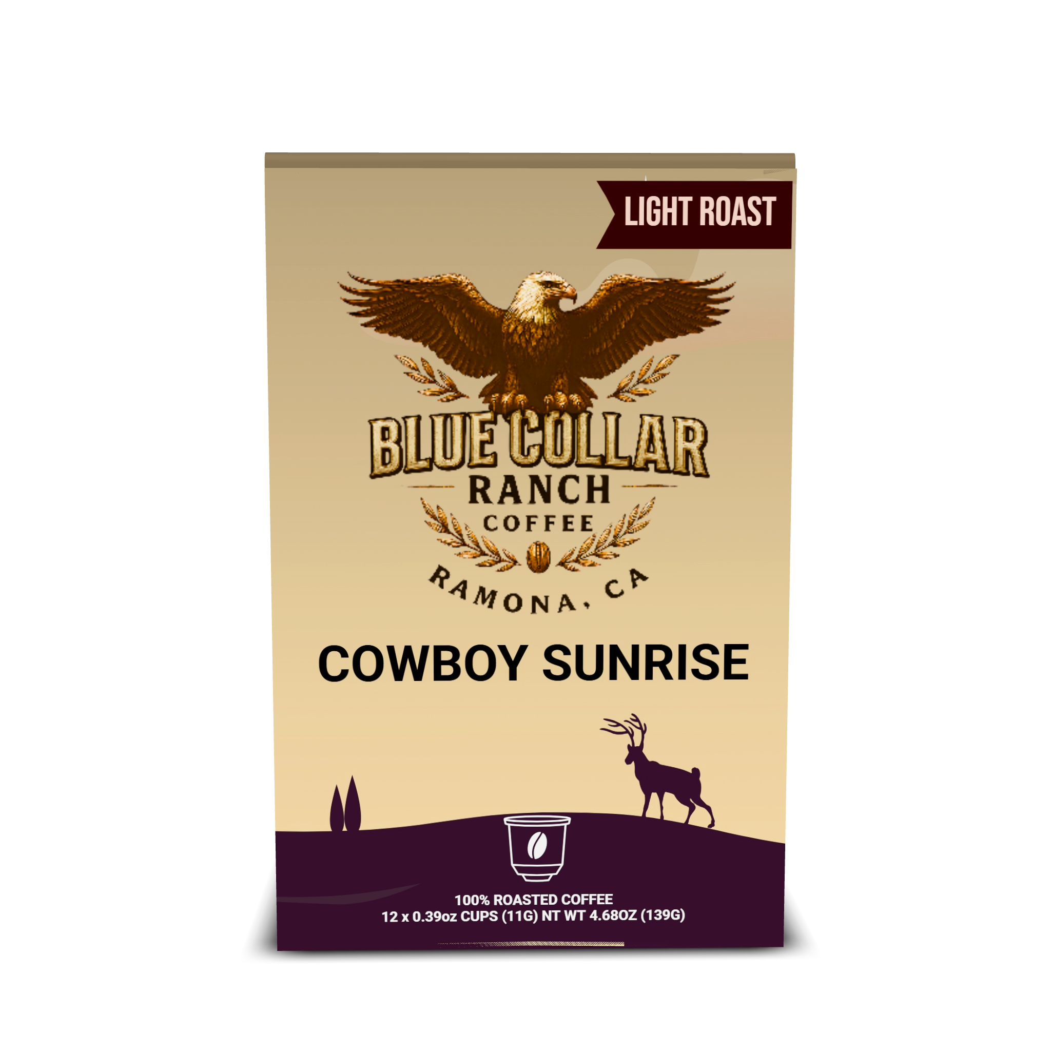 Cowboy Sunrise Coffee Pods (12-count, K-Cup compatible)